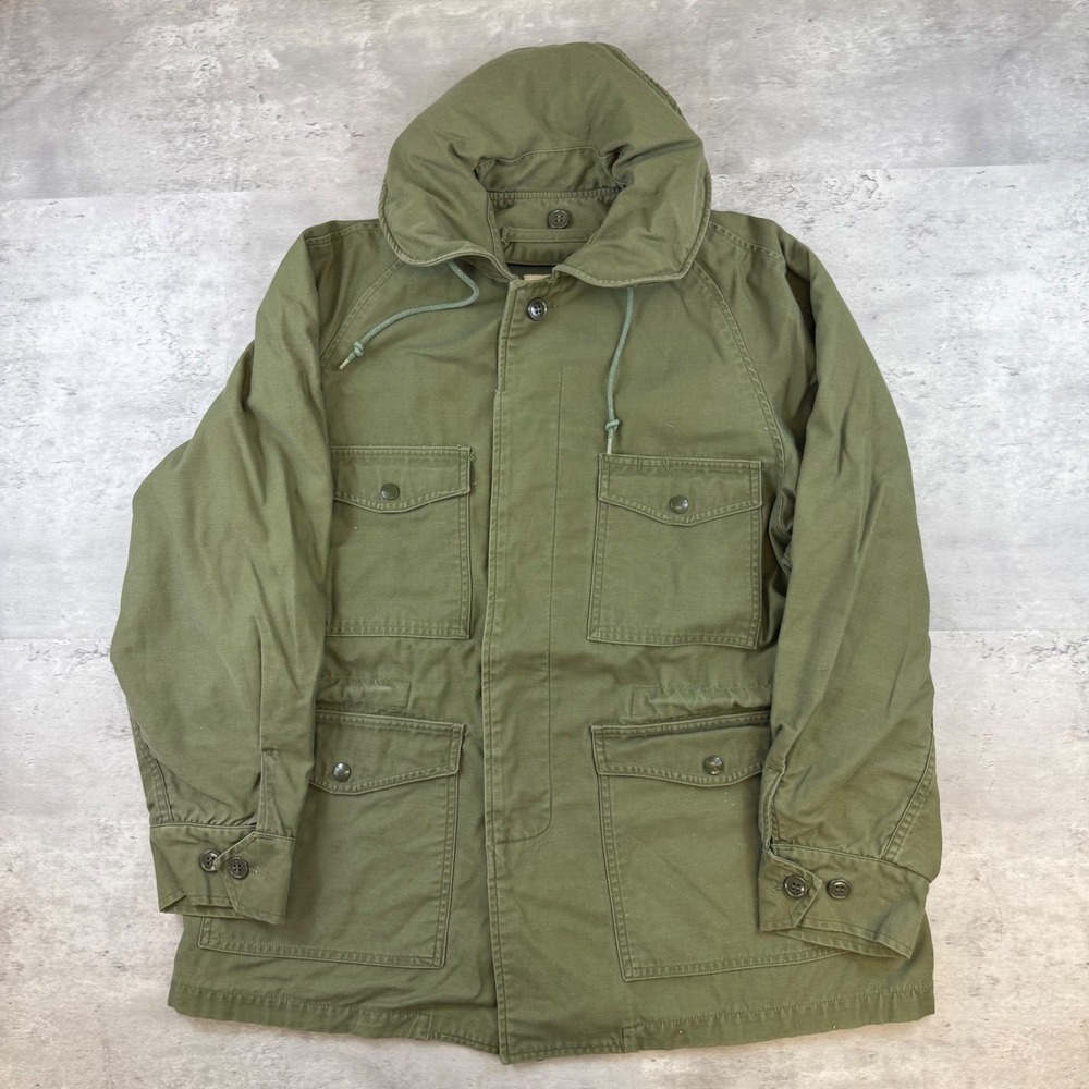 Vintage 1966 US Military M-65 Field Coat Kellwood Olive Drab Medium Short OG-107